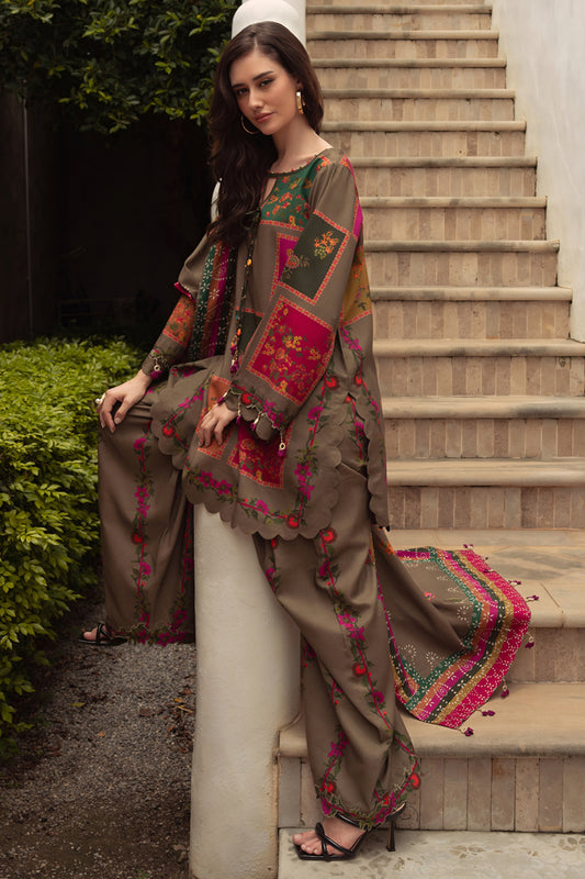 Browny 3 piece digital print