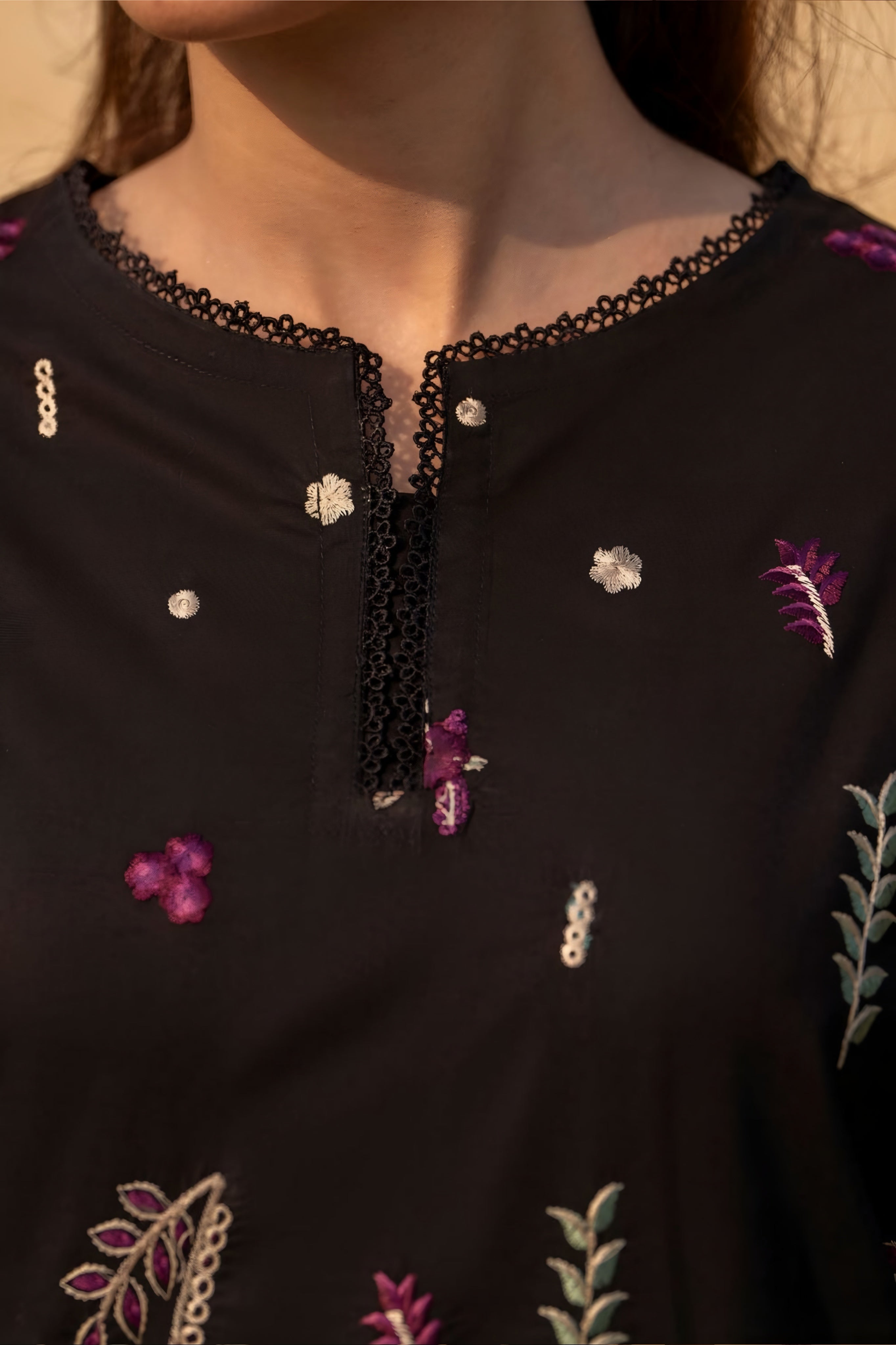 Umbrella embroidered 3 pc