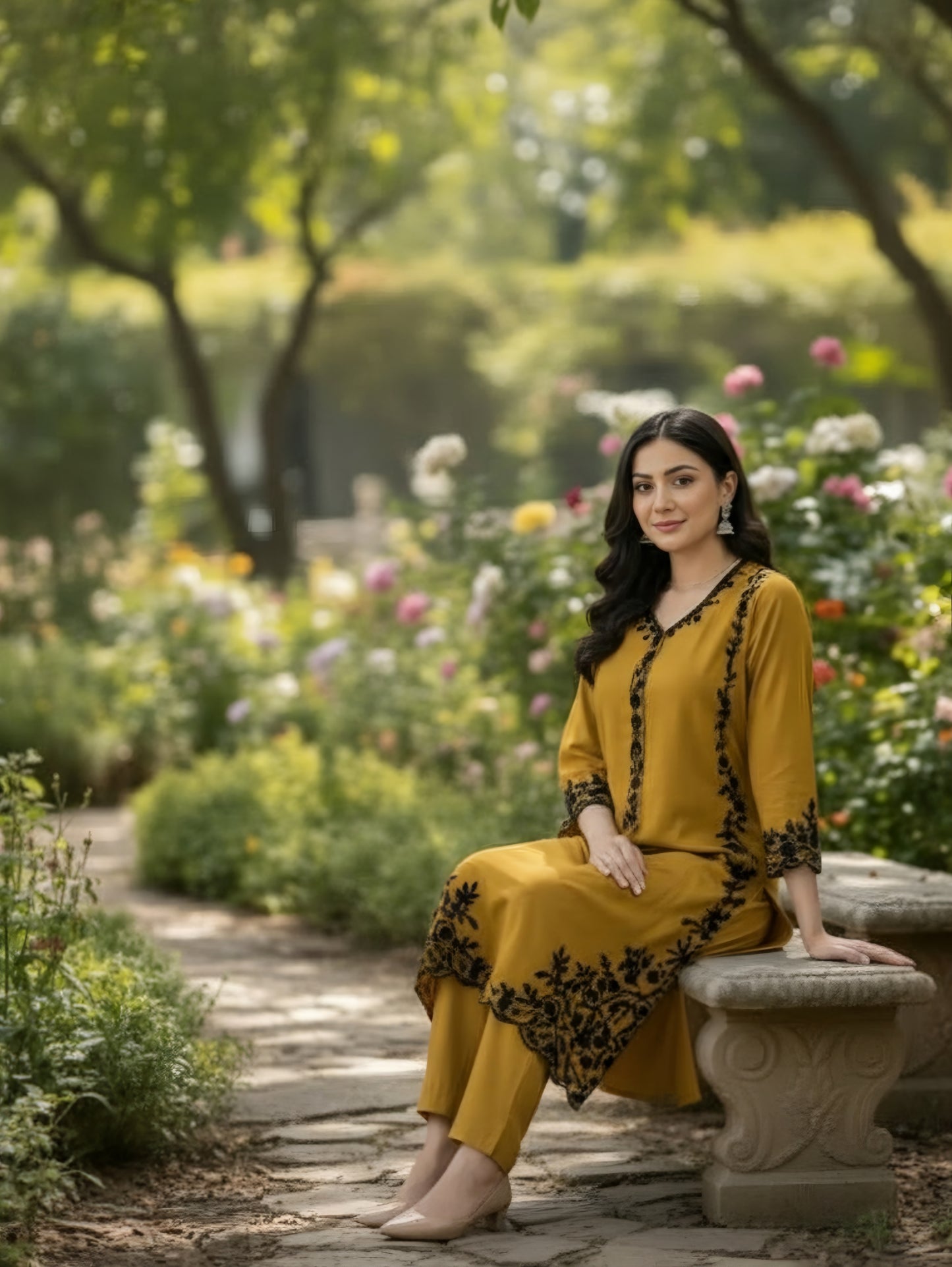 Zeenat embroidered stitched 2pcs