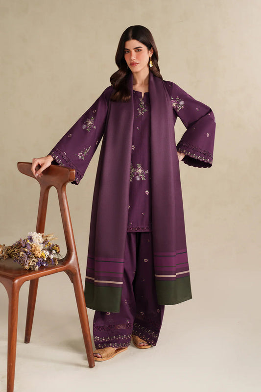 Azul (Embroidery 3.Pcs with Farshee Shalwar)