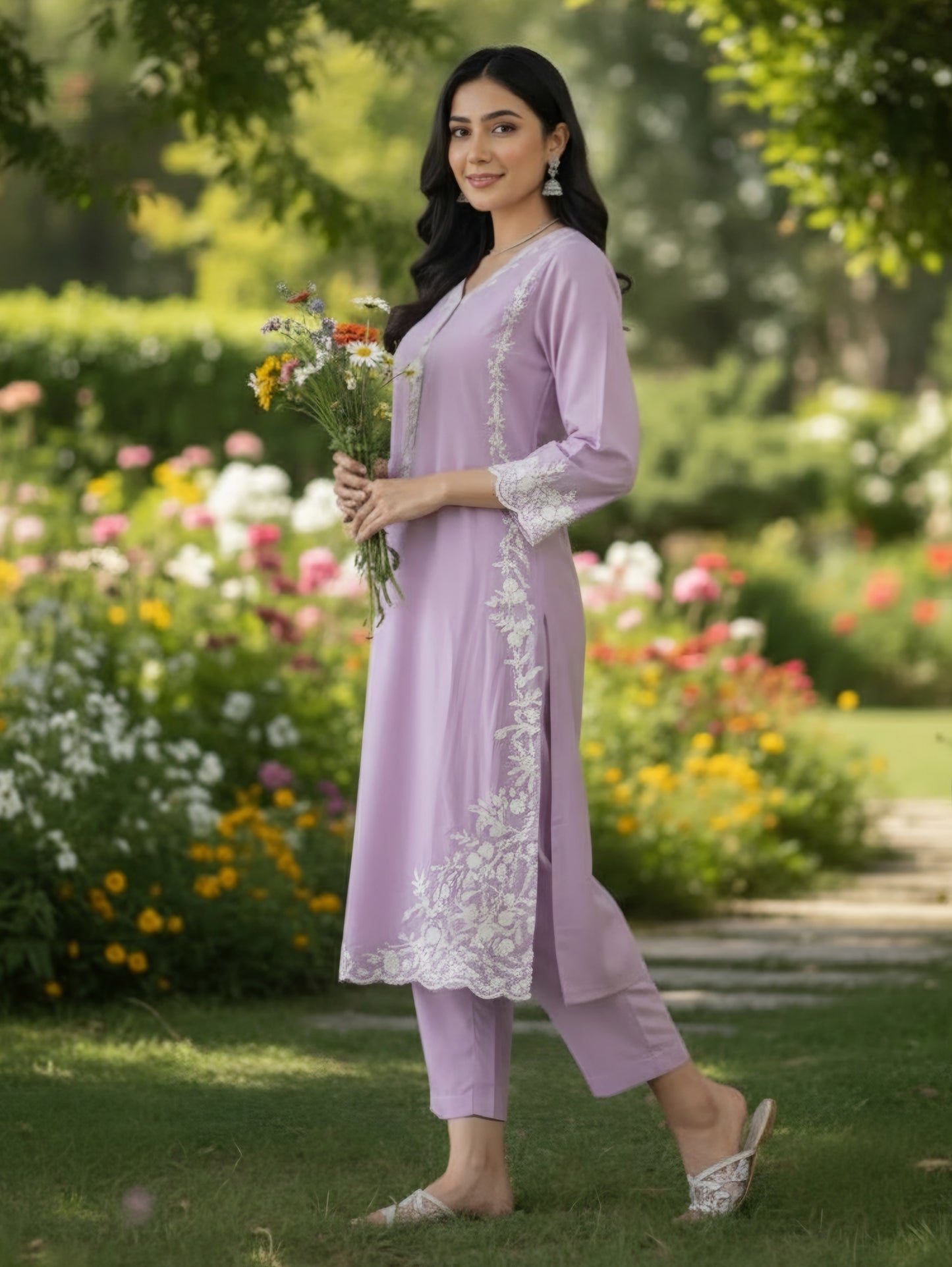 Zeenat embroidered stitched 2pcs