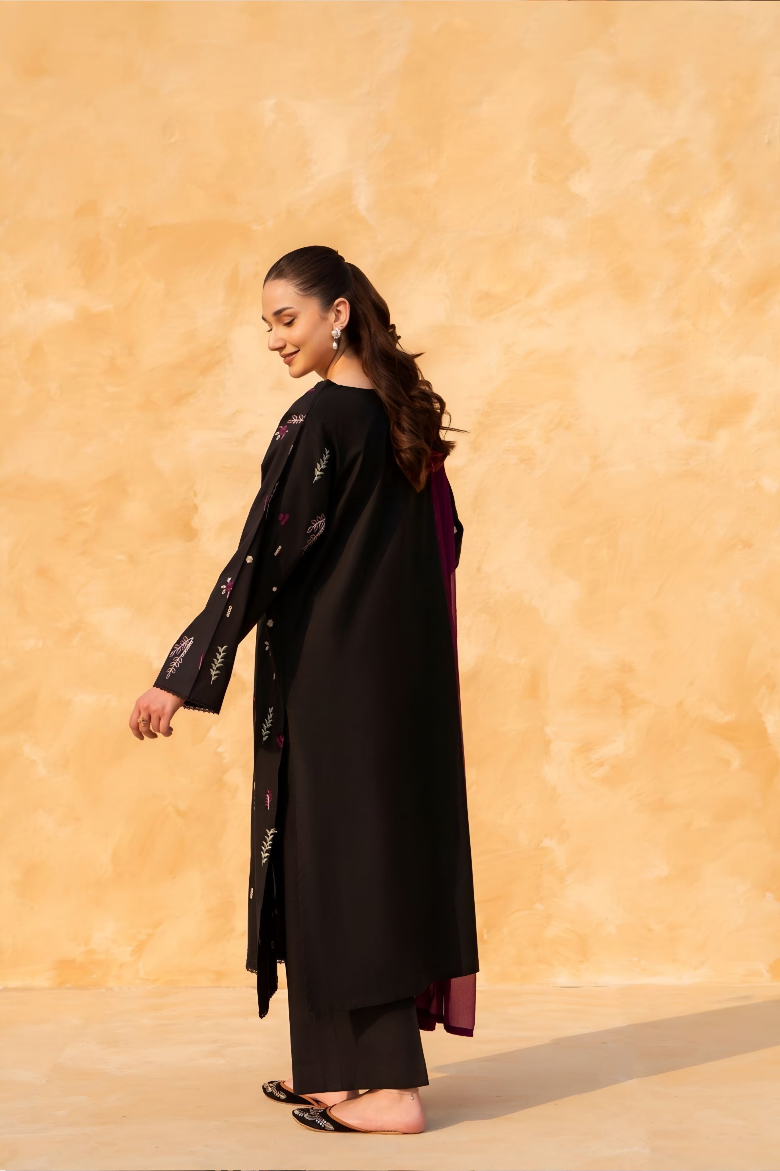 Umbrella embroidered 3 pc