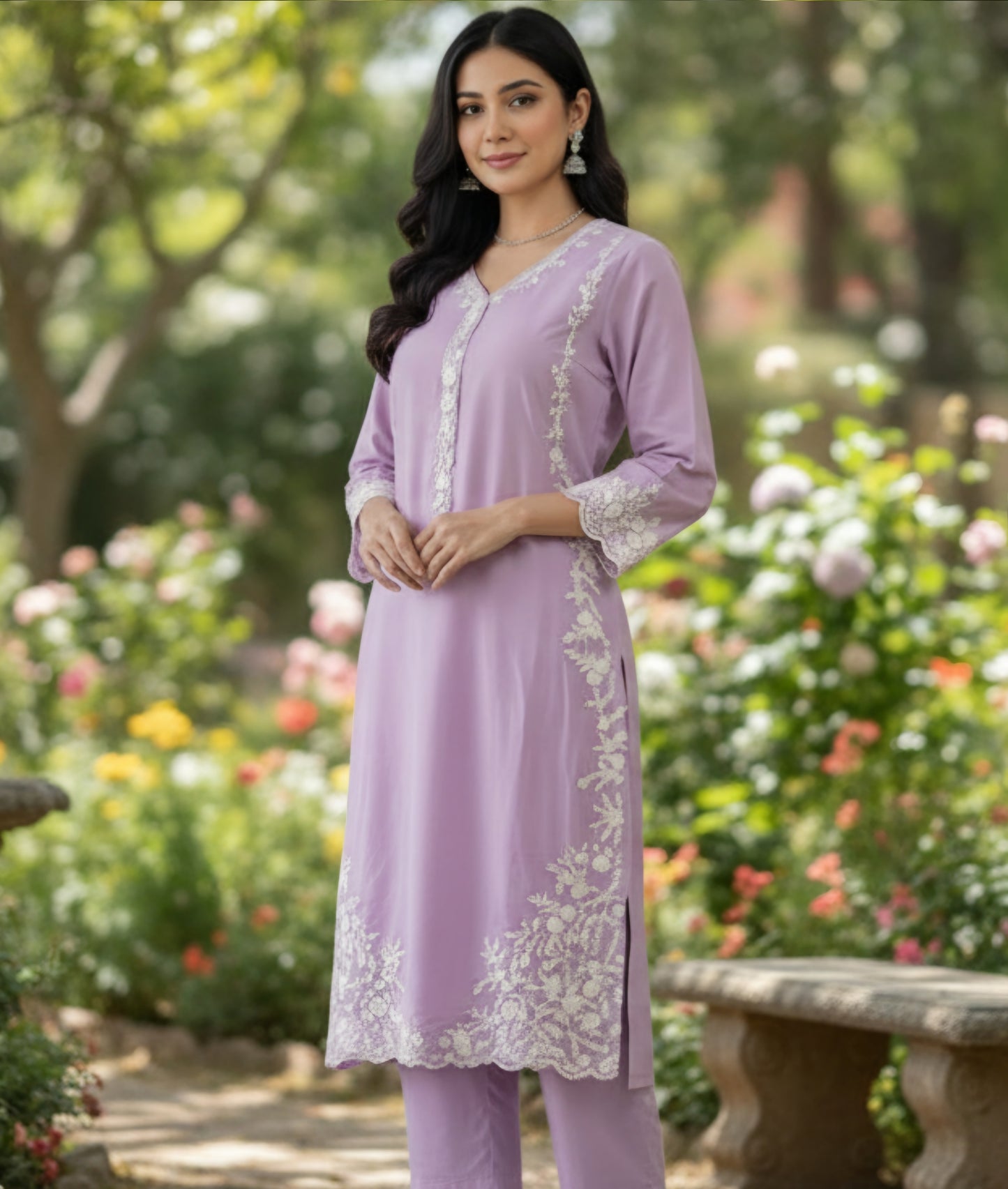 Zeenat embroidered stitched 2pcs