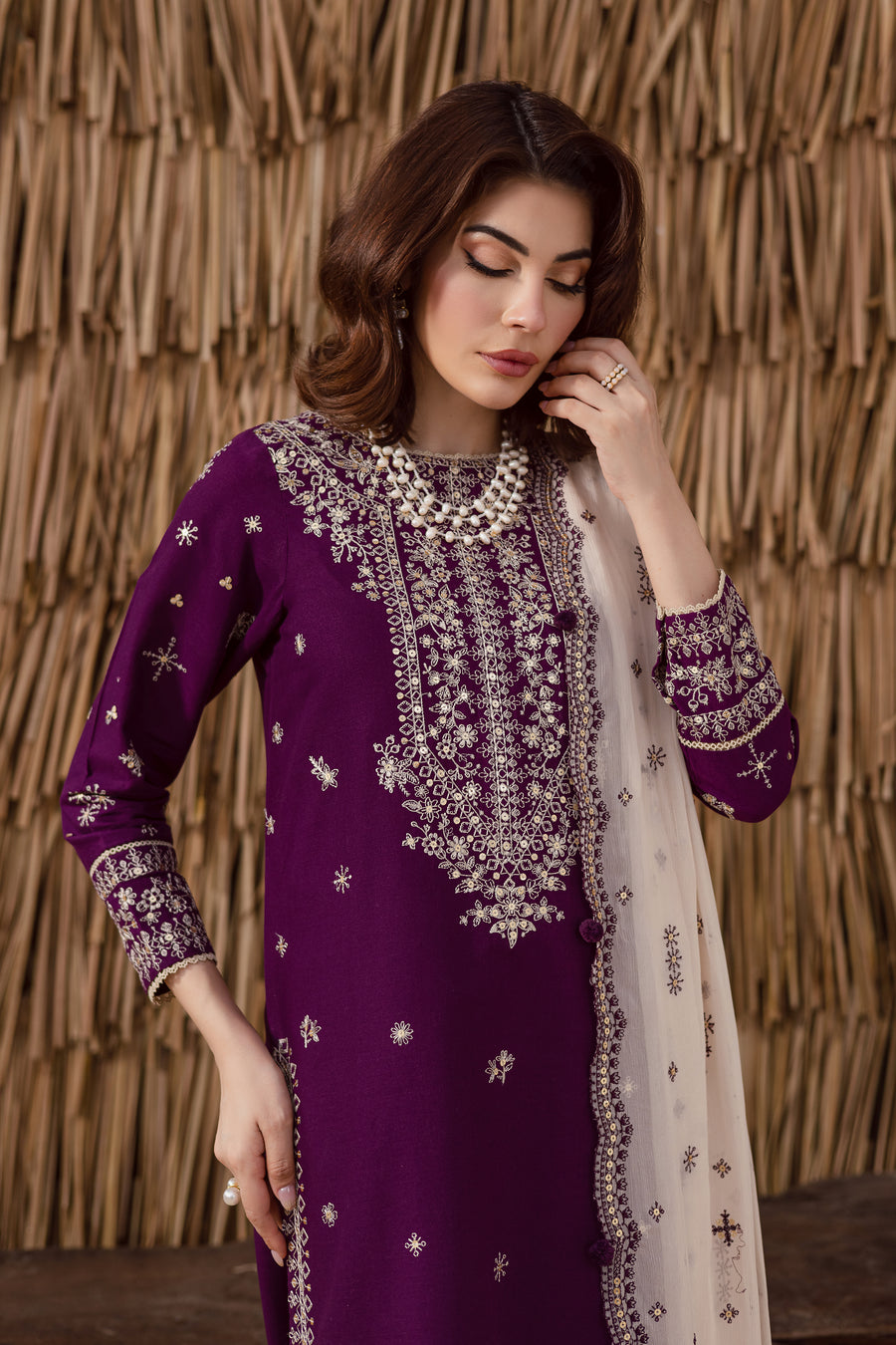 Gulaal-e-Arsh full embroidered dress