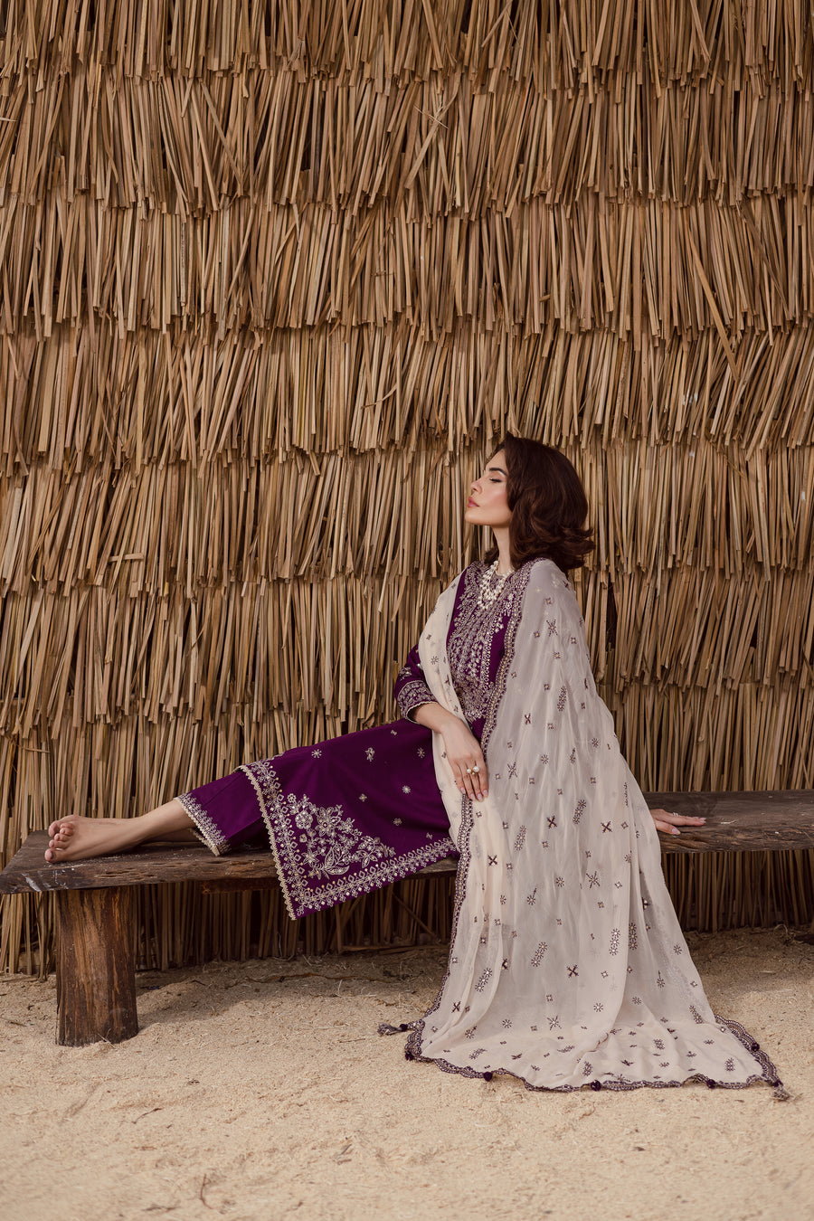 Gulaal-e-Arsh full embroidered dress
