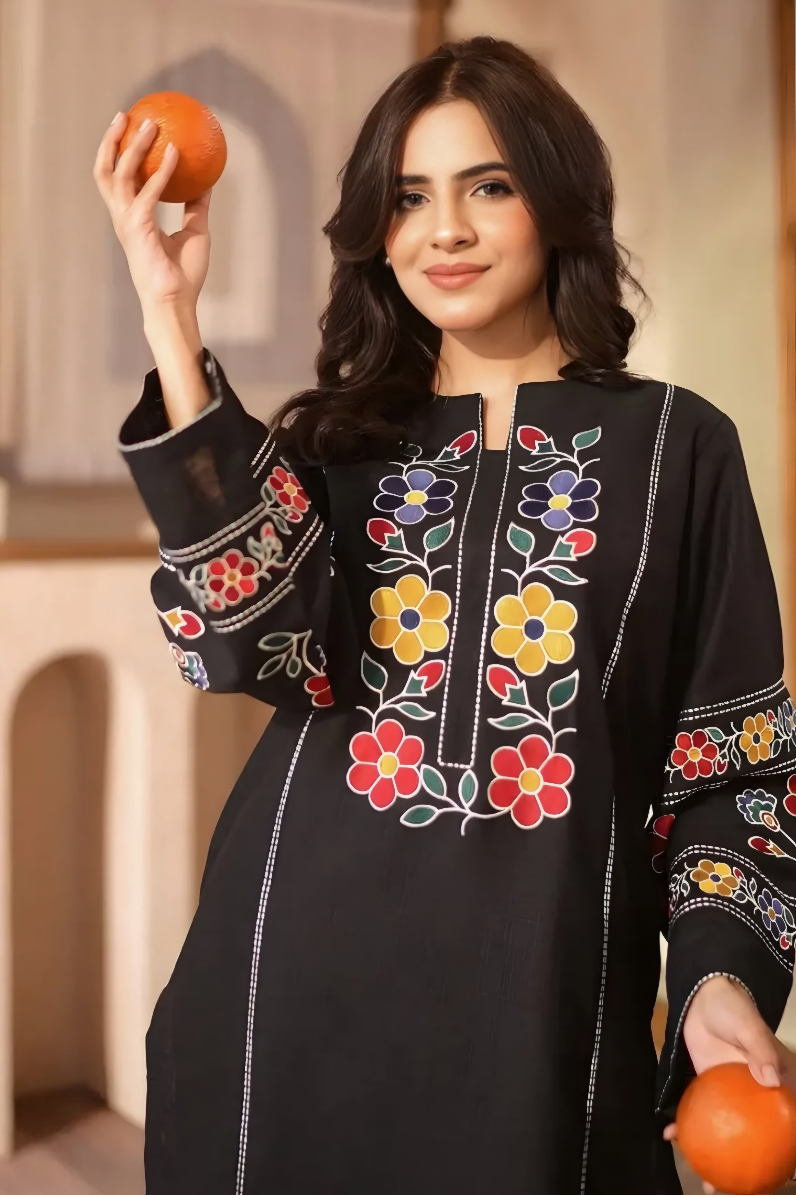 COTTON EMBROIDERED 2PC
