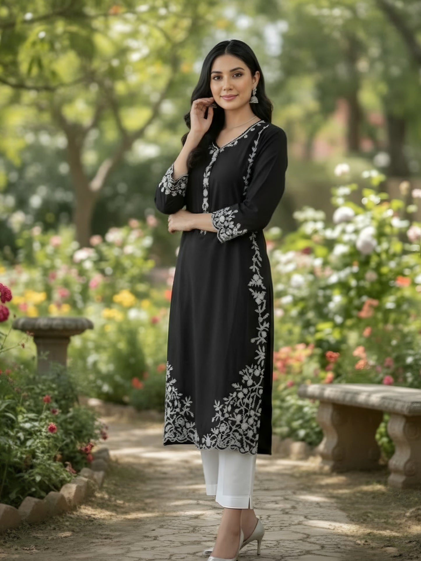 Zeenat embroidered stitched 2pcs
