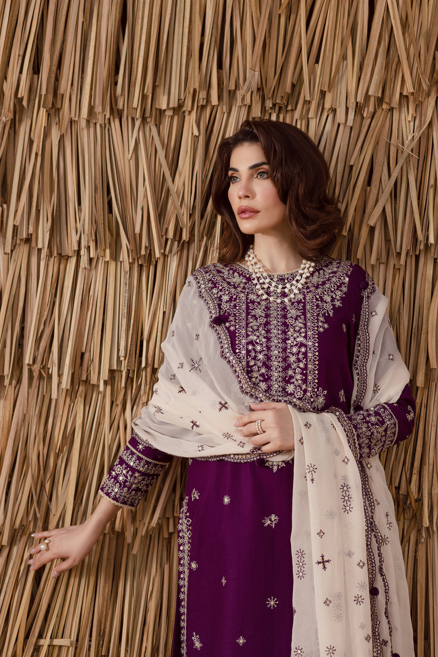 Gulaal-e-Arsh full embroidered dress