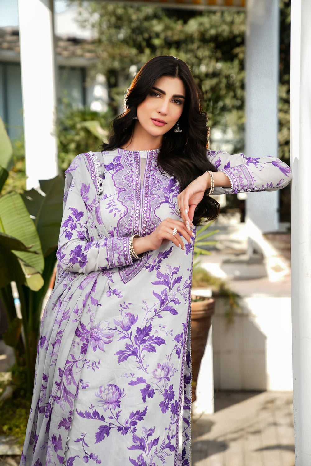 Blue bell embroidered 3pc