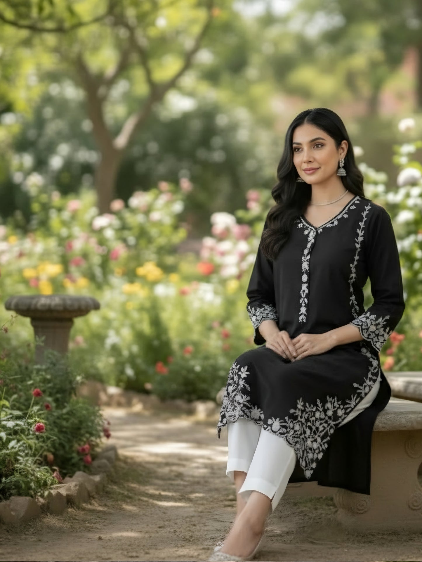 Zeenat embroidered stitched 2pcs