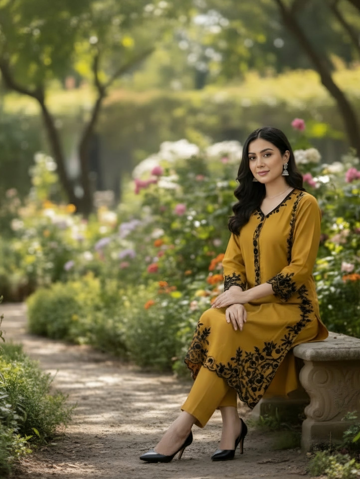 Zeenat embroidered stitched 2pcs