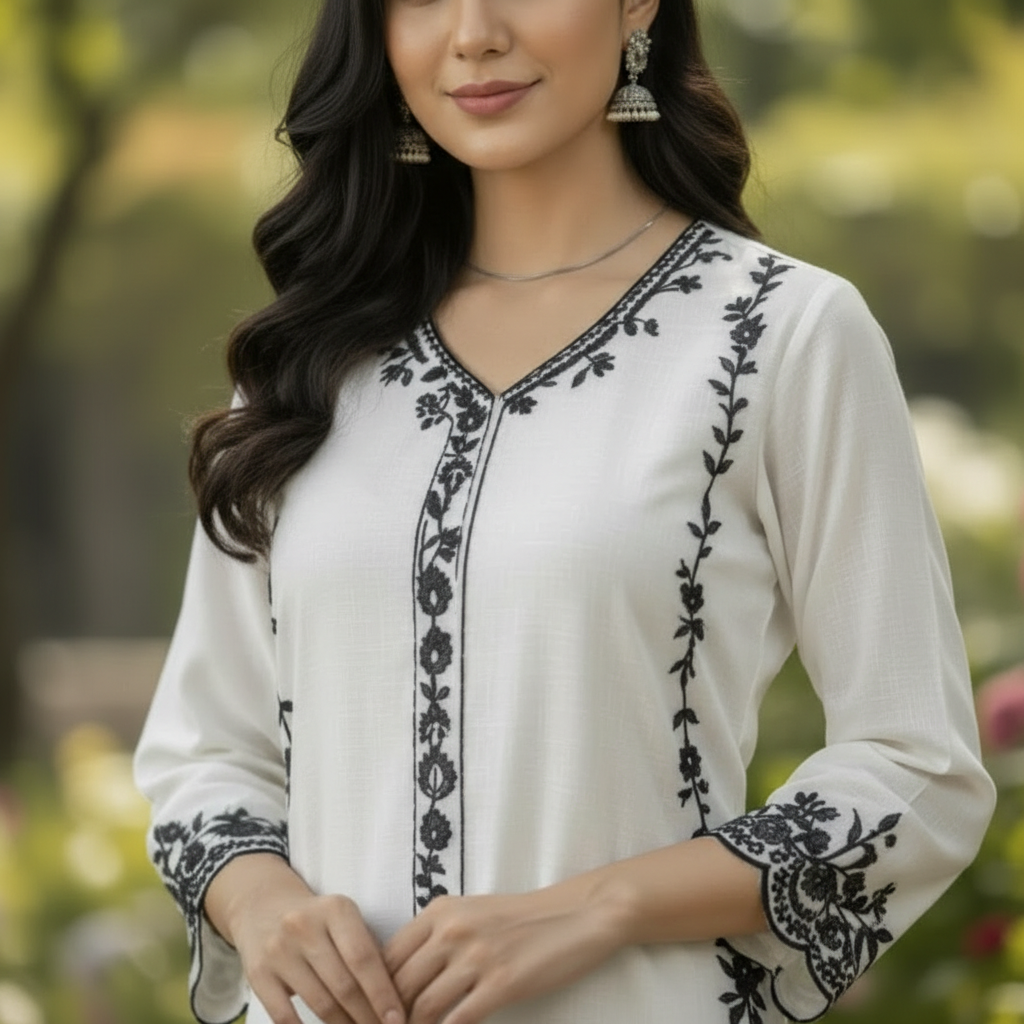 Zeenat embroidered stitched 2pcs