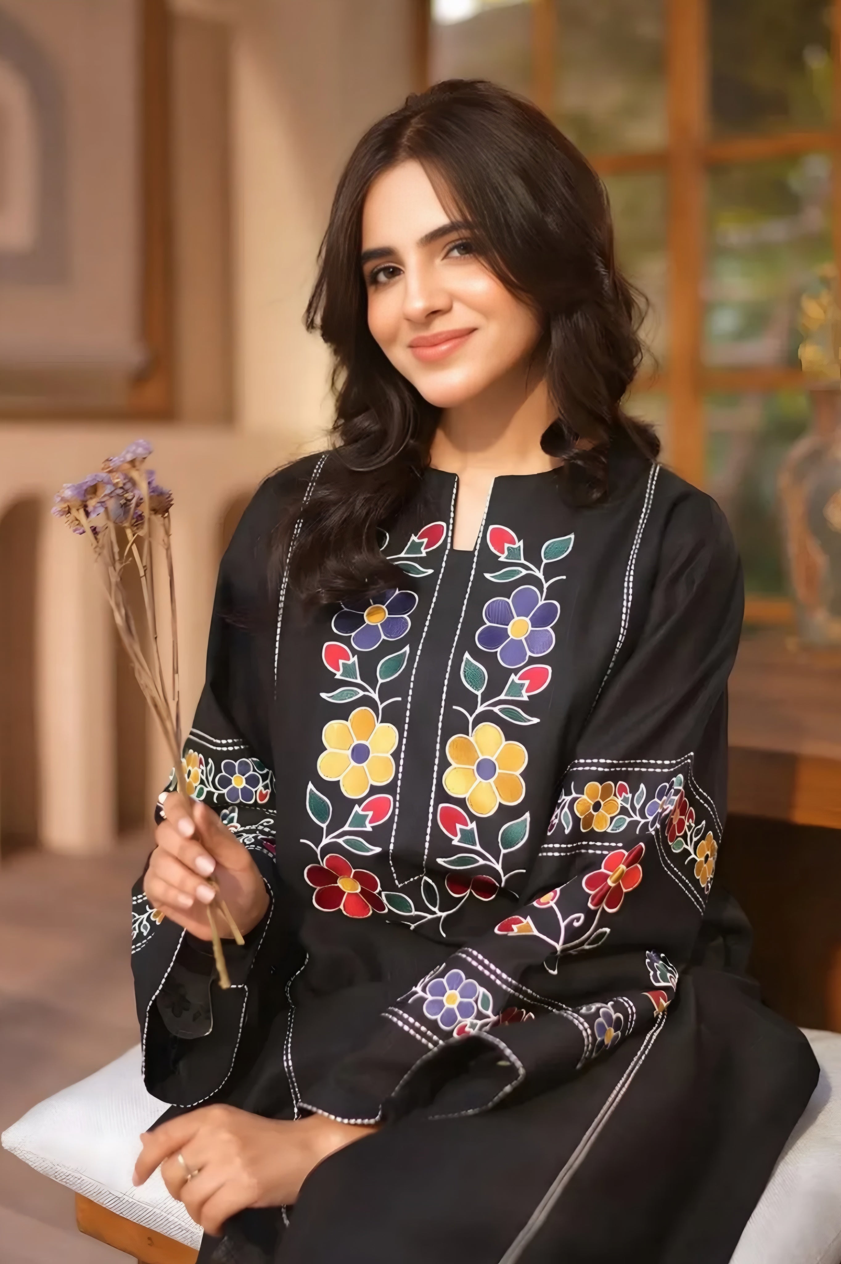 COTTON EMBROIDERED 2PC